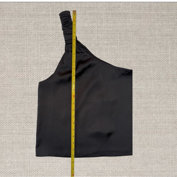 NWT Know One Cares One-Shoulder Satin Tank in Black Size S - Picture 12 of 13